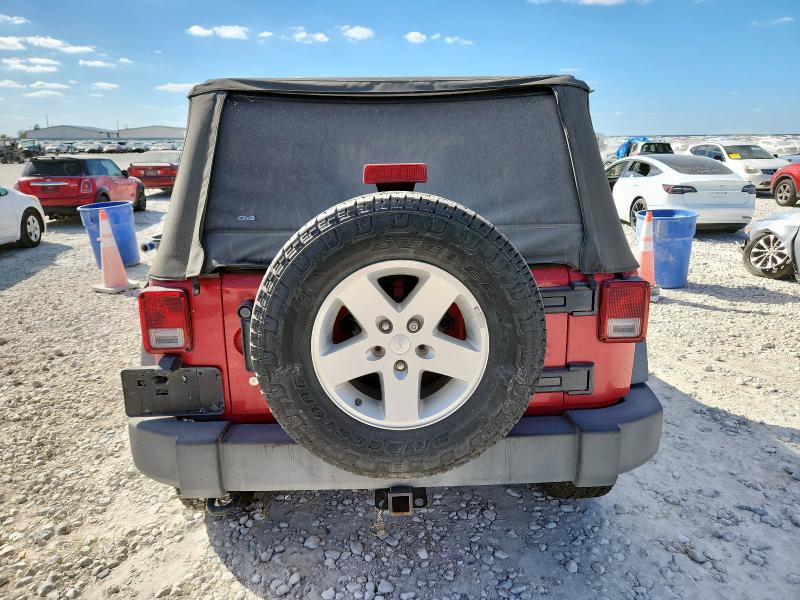 1J4AA2D17AL181303 - 2010 JEEP WRANGLER SPORT RED photo 6