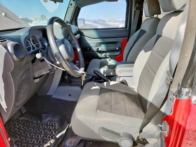 1J4AA2D17AL181303 - 2010 JEEP WRANGLER SPORT RED photo 7