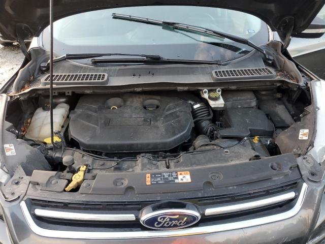 1FMCU9J92FUB63670 - 2015 FORD ESCAPE TITANIUM GRAY photo 12