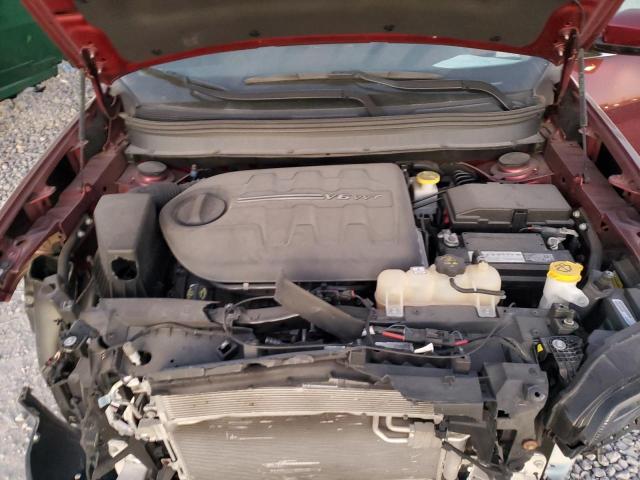 1C4PJMDX3KD418459 - 2019 JEEP CHEROKEE LIMITED Бордовый фото 12