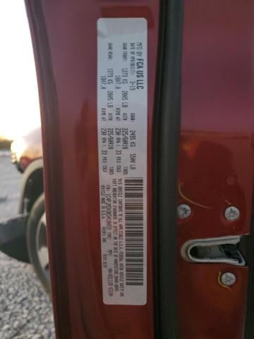 1C4PJMDX3KD418459 - 2019 JEEP CHEROKEE LIMITED Бордовый фото 13