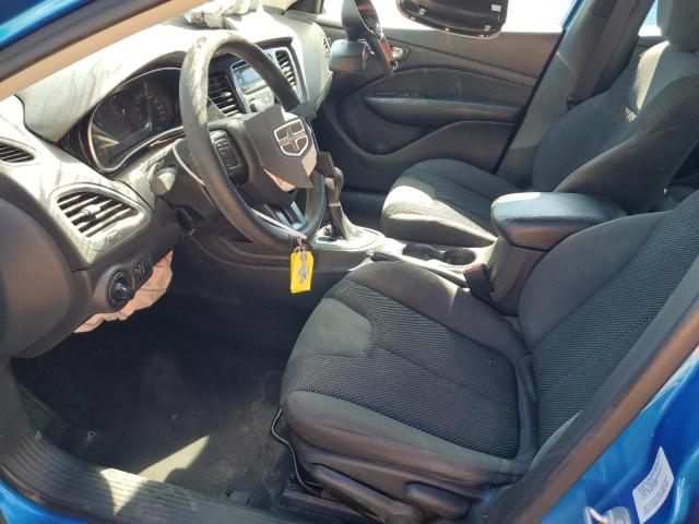 1C3CDFAAXGD555332 - 2016 DODGE DART SE BLUE photo 7