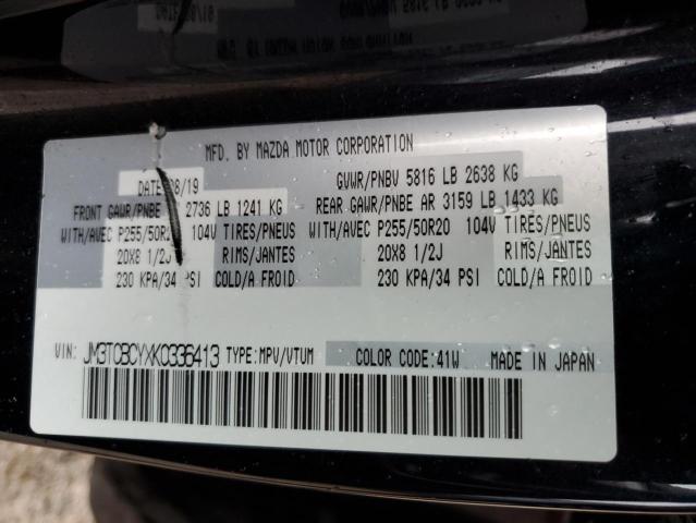 JM3TCBCYXK0336413 - 2019 MAZDA CX-9 TOURING Черный фото 13