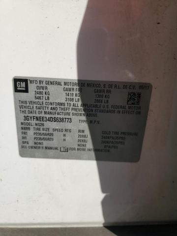 3GYFNEE34DS638773 - 2013 CADILLAC SRX PREMIUM COLLECTION WHITE photo 13