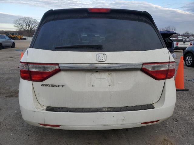 5FNRL5H67CB142873 - 2012 HONDA ODYSSEY EXL WHITE photo 6