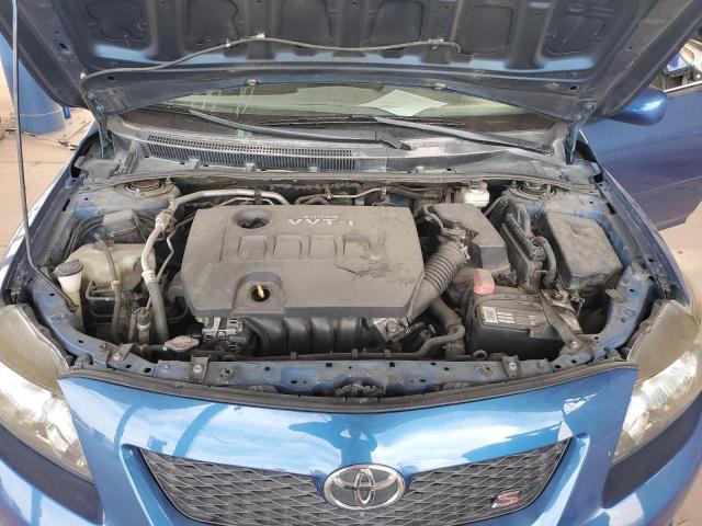 1NXBU40E89Z105614 - 2009 TOYOTA COROLLA BASE Синий фото 11