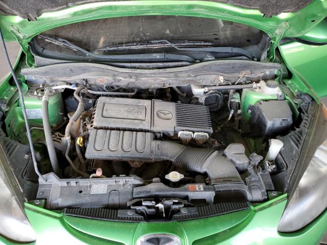JM1DE1KZ6C0134651 - 2012 MAZDA MAZDA2 მწვანე ფოტო 11
