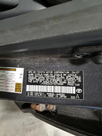 JTDKB20U073275989 - 2007 TOYOTA PRIUS GRAY photo 12