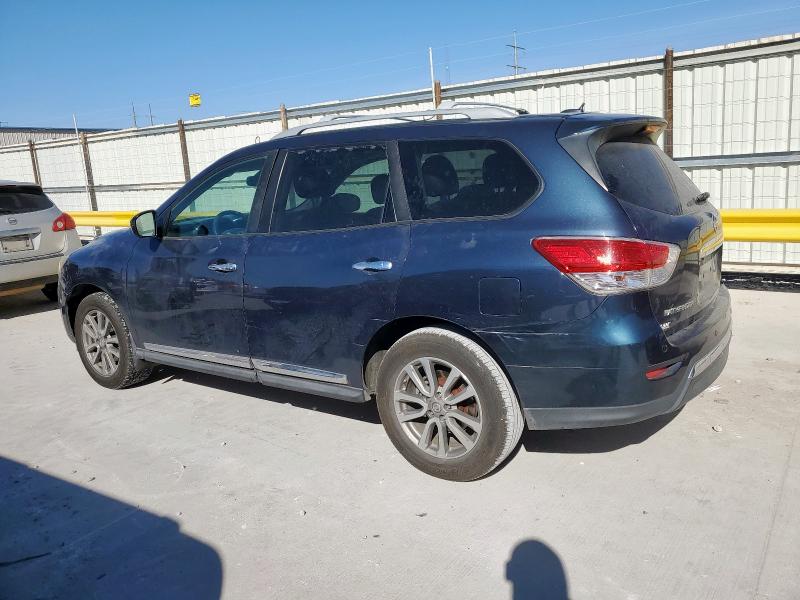 5N1AR2MN6EC648357 - 2014 NISSAN PATHFINDER S BLUE photo 2