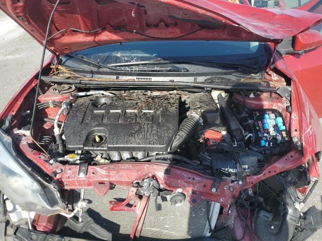 2T1BURHE2FC447736 - 2015 TOYOTA COROLLA L RED photo 11