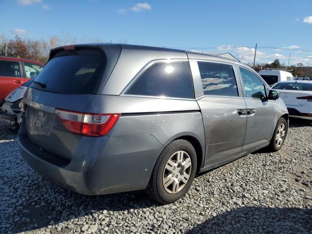 5FNRL5H21CB101667 - 2012 HONDA ODYSSEY LX GRAY photo 3