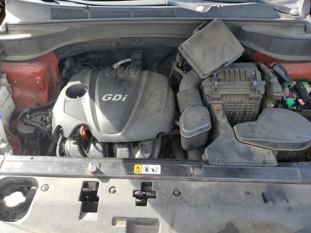 5XYZU3LB7DG123773 - 2013 HYUNDAI SANTA FE S ORANGE photo 11