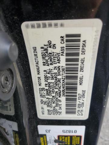 1NXBU4EEXAZ171367 - 2010 TOYOTA COROLLA BASE أسود صورة 12