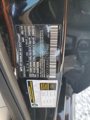 WDCGG8JB6EG187990 - 2014 MERCEDES-BENZ GLK 350 4MATIC BLACK photo 13