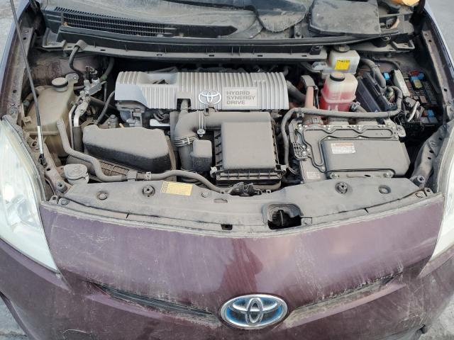 JTDKN3DU5D5609828 - 2013 TOYOTA PRIUS MAROON photo 11
