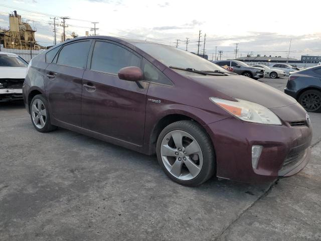 JTDKN3DU5D5609828 - 2013 TOYOTA PRIUS MAROON photo 4