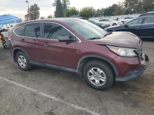 5J6RM3H33CL045247 - 2012 HONDA CR-V LX BURGUNDY photo 4