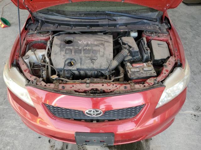 JTDBL40E09J012577 - 2009 TOYOTA COROLLA BASE RED photo 11