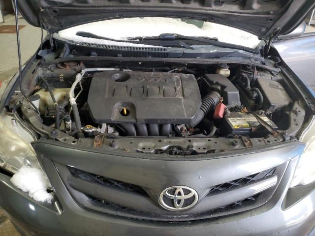 2T1BU4EE8BC577179 - 2011 TOYOTA COROLLA BASE ნაცრისფერი ფოტო 11