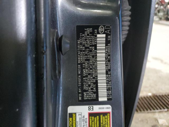 2T1BU4EE8BC577179 - 2011 TOYOTA COROLLA BASE ნაცრისფერი ფოტო 12