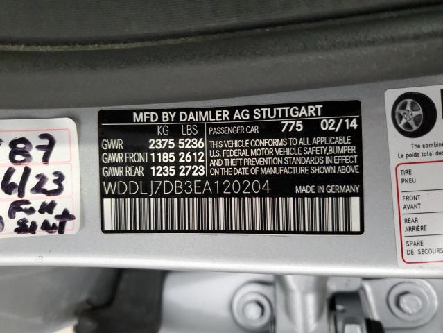 WDDLJ7DB3EA120204 - 2014 MERCEDES-BENZ CLS 550 银色 照片 12