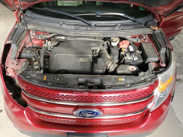 1FM5K8F83EGB96733 - 2014 FORD EXPLORER LIMITED RED photo 12