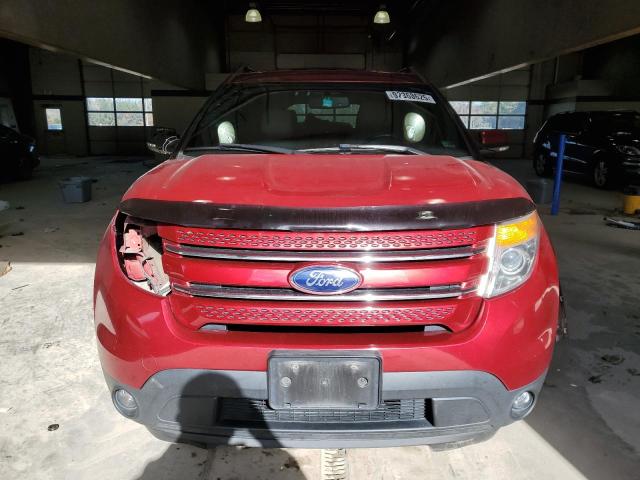 1FM5K8F83EGB96733 - 2014 FORD EXPLORER LIMITED RED photo 5
