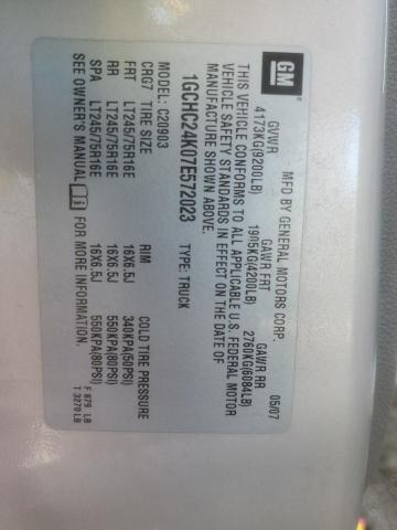 1GCHC24K07E572023 - 2007 CHEVROLET SILVERADO C2500 HEAVY DUTY TAN photo 12