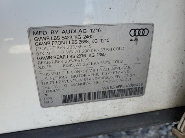 WA1L2AFP9HA092419 - 2017 AUDI Q5 PREMIUM PLUS Ağ foto 14