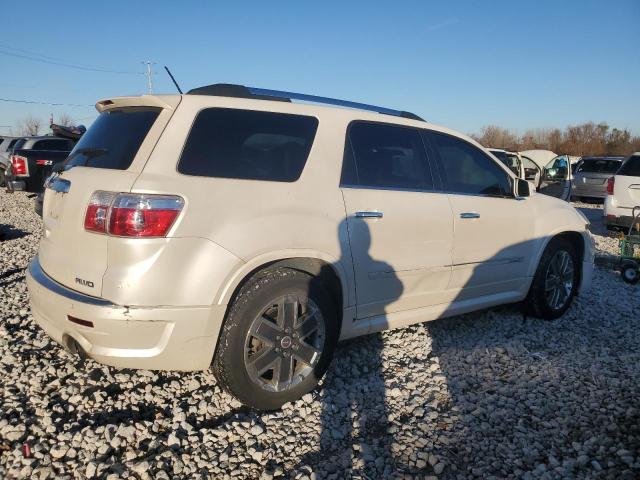 1GKKVTED3CJ301873 - 2012 GMC ACADIA DENALI WHITE photo 3