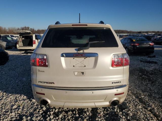 1GKKVTED3CJ301873 - 2012 GMC ACADIA DENALI WHITE photo 6