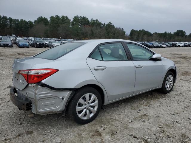 2T1BURHE6FC293676 - 2015 TOYOTA COROLLA L SILVER photo 3
