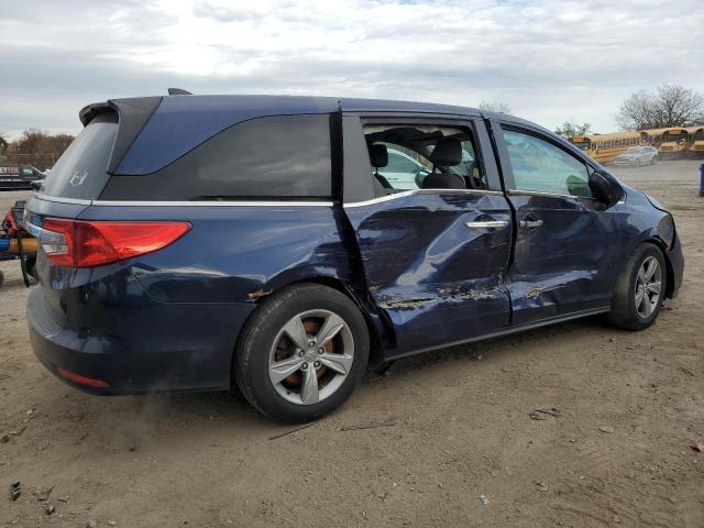 5FNRL6H54LB013745 - 2020 HONDA ODYSSEY EX BLUE photo 3