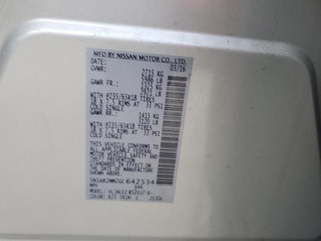 5N1AR2MM2GC642534 - 2016 NISSAN PATHFINDER S Gümüş foto 13