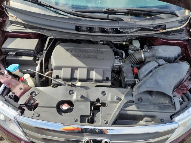 5FNRL5H63DB079370 - 2013 HONDA ODYSSEY EXL BURGUNDY photo 12