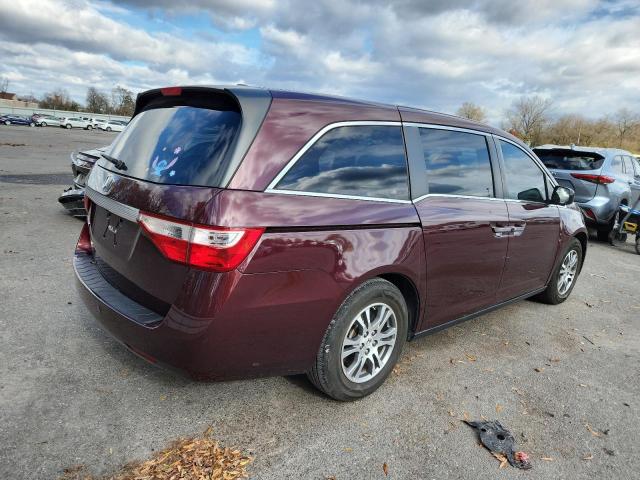 5FNRL5H63DB079370 - 2013 HONDA ODYSSEY EXL BURGUNDY photo 3