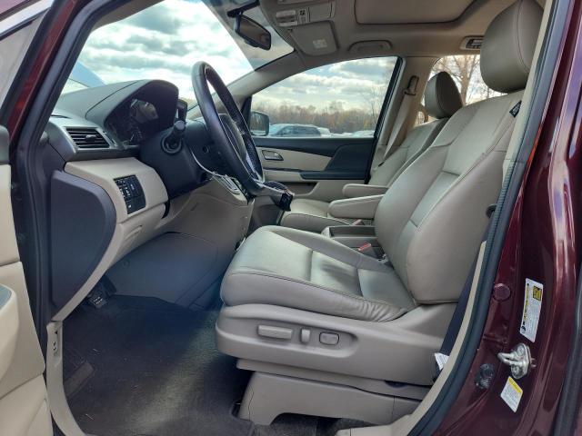 5FNRL5H63DB079370 - 2013 HONDA ODYSSEY EXL BURGUNDY photo 7