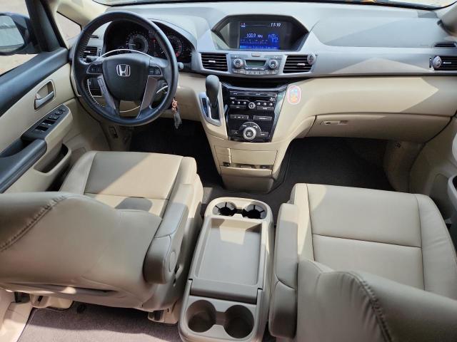 5FNRL5H63DB079370 - 2013 HONDA ODYSSEY EXL BURGUNDY photo 8