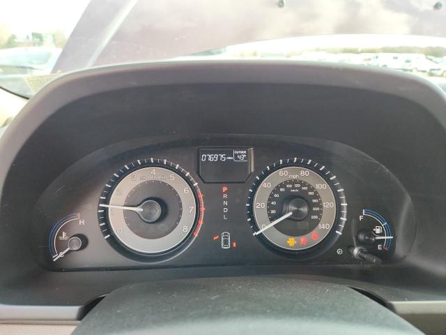 5FNRL5H63DB079370 - 2013 HONDA ODYSSEY EXL BURGUNDY photo 9