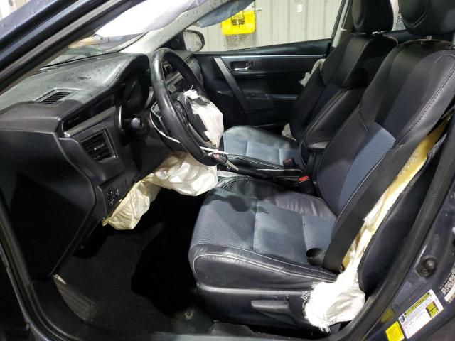 2T1BURHE4EC215380 - 2014 TOYOTA COROLLA L GRAY photo 7