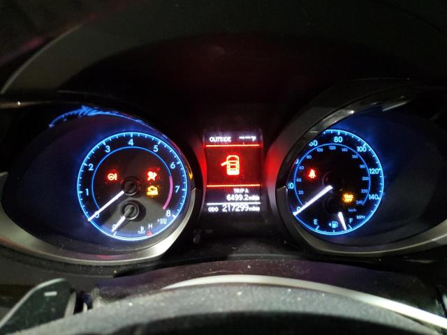 2T1BURHE4EC215380 - 2014 TOYOTA COROLLA L GRAY photo 9