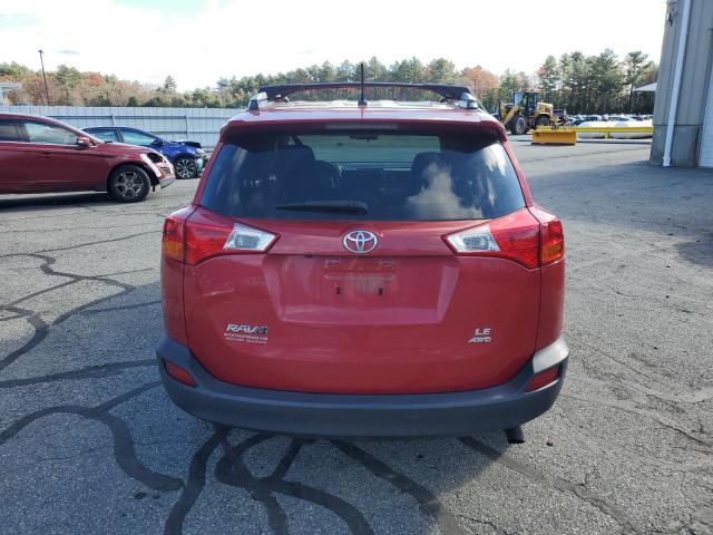 JTMBFREVXFD149338 - 2015 TOYOTA RAV4 LE RED photo 6