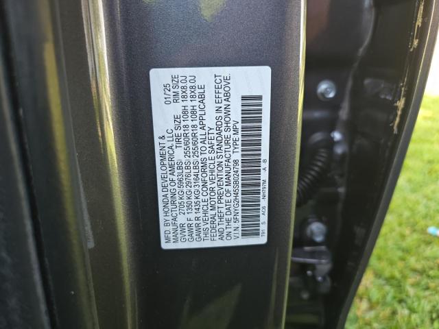 5FNYG2H45SB024798 - 2025 HONDA PILOT EXL 灰色 照片 10