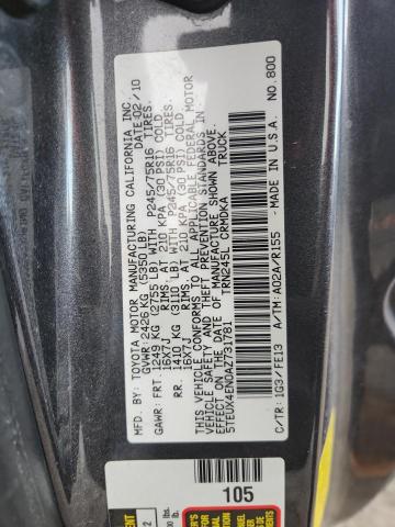 5TEUX4EN0AZ731781 - 2010 TOYOTA TACOMA ACCESS CAB Boz foto 12