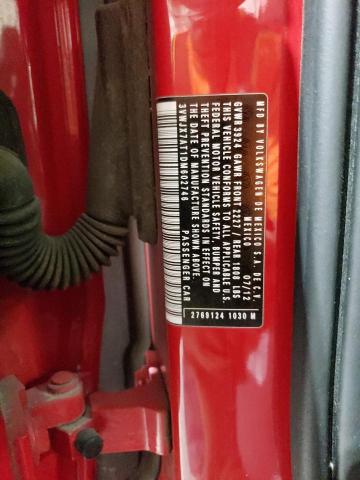 3VWJX7AT1DM602746 - 2013 VOLKSWAGEN BEETLE RED photo 14