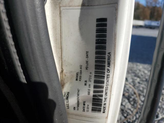 1HTMMMMN2FH740147 - 2015 INTERNATIONAL 4000 4300 WHITE photo 10