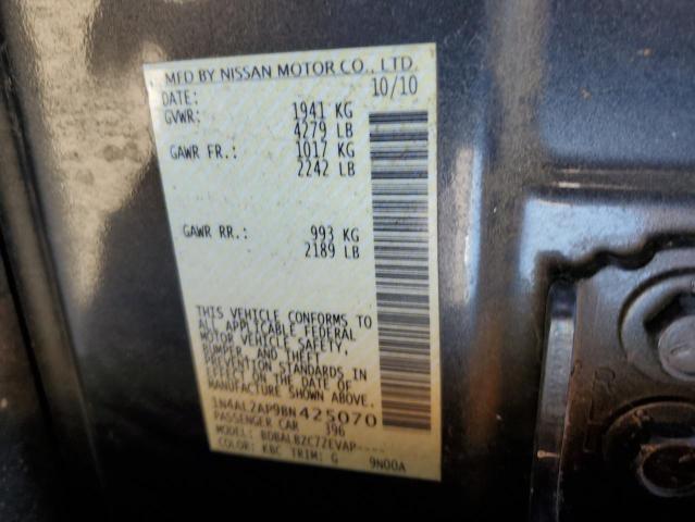 1N4AL2AP9BN425070 - 2011 NISSAN ALTIMA BASE GREEN photo 12