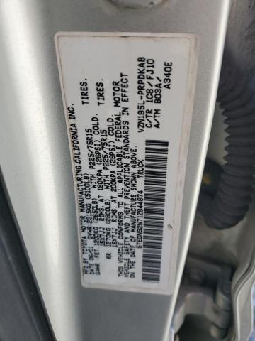 5TEGN92N71Z844874 - 2001 TOYOTA TACOMA DOUBLE CAB PRERUNNER SILVER photo 12