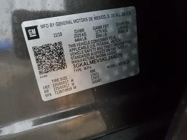 3GKALMEV5KL244079 - 2019 GMC TERRAIN SLE GRAY photo 13