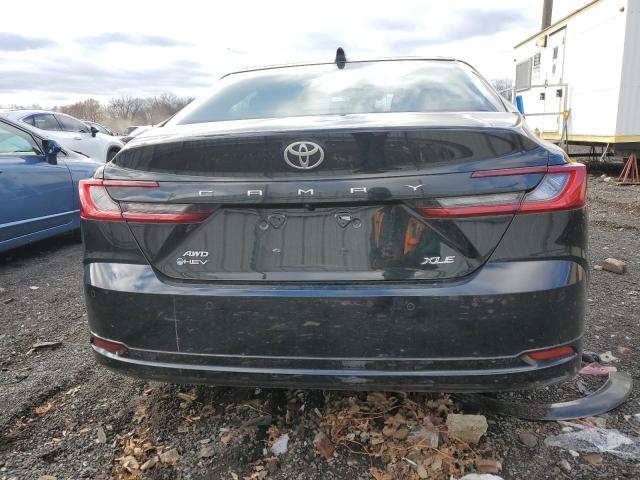 4T1DBADKXSU532845 - 2025 TOYOTA CAMRY XSE BLACK photo 6